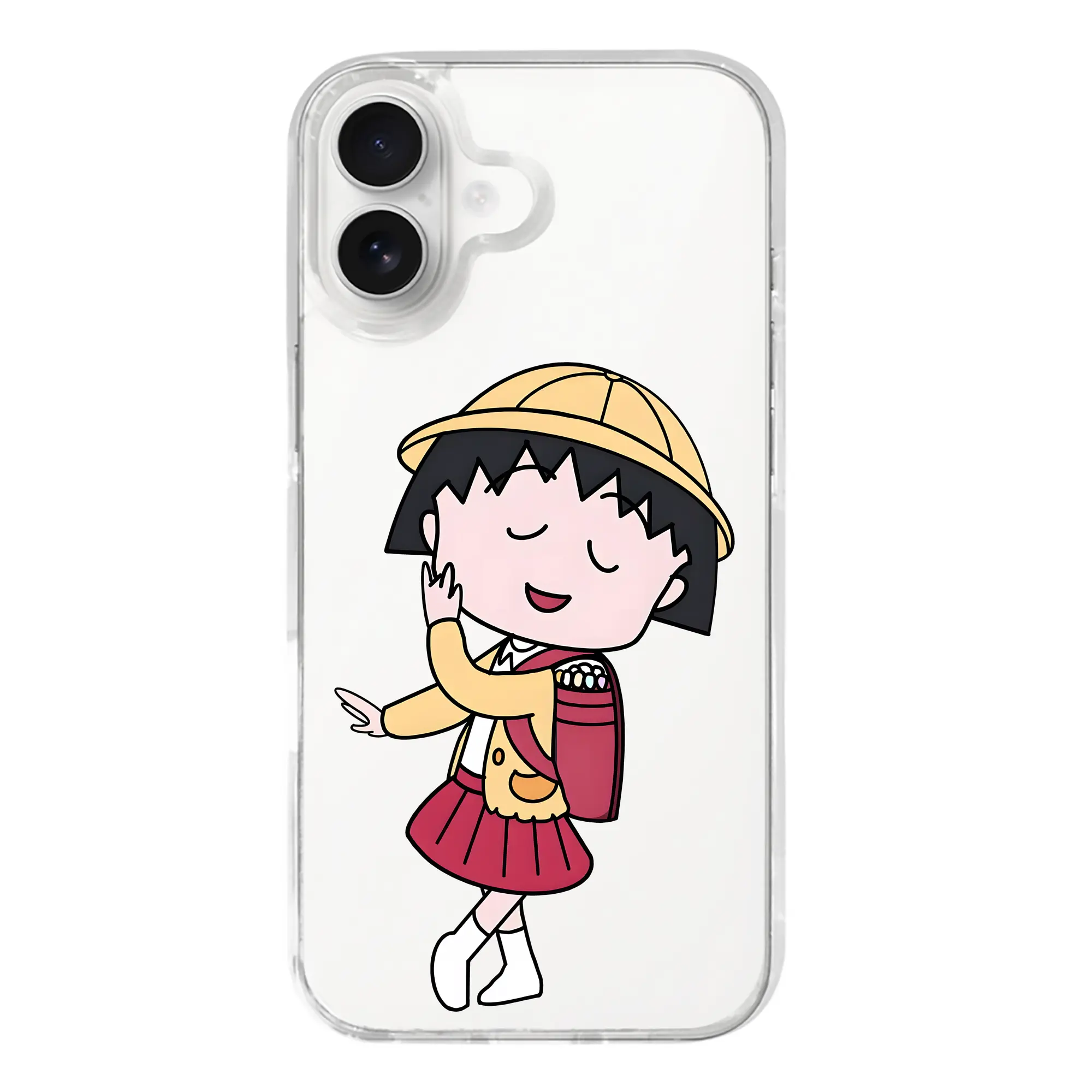 ちびまる子ちゃん グッズ さくら ももこ - iPhone 17シリーズ 透明スマホケース – 薄型・耐衝撃・精密フィット保護カバー